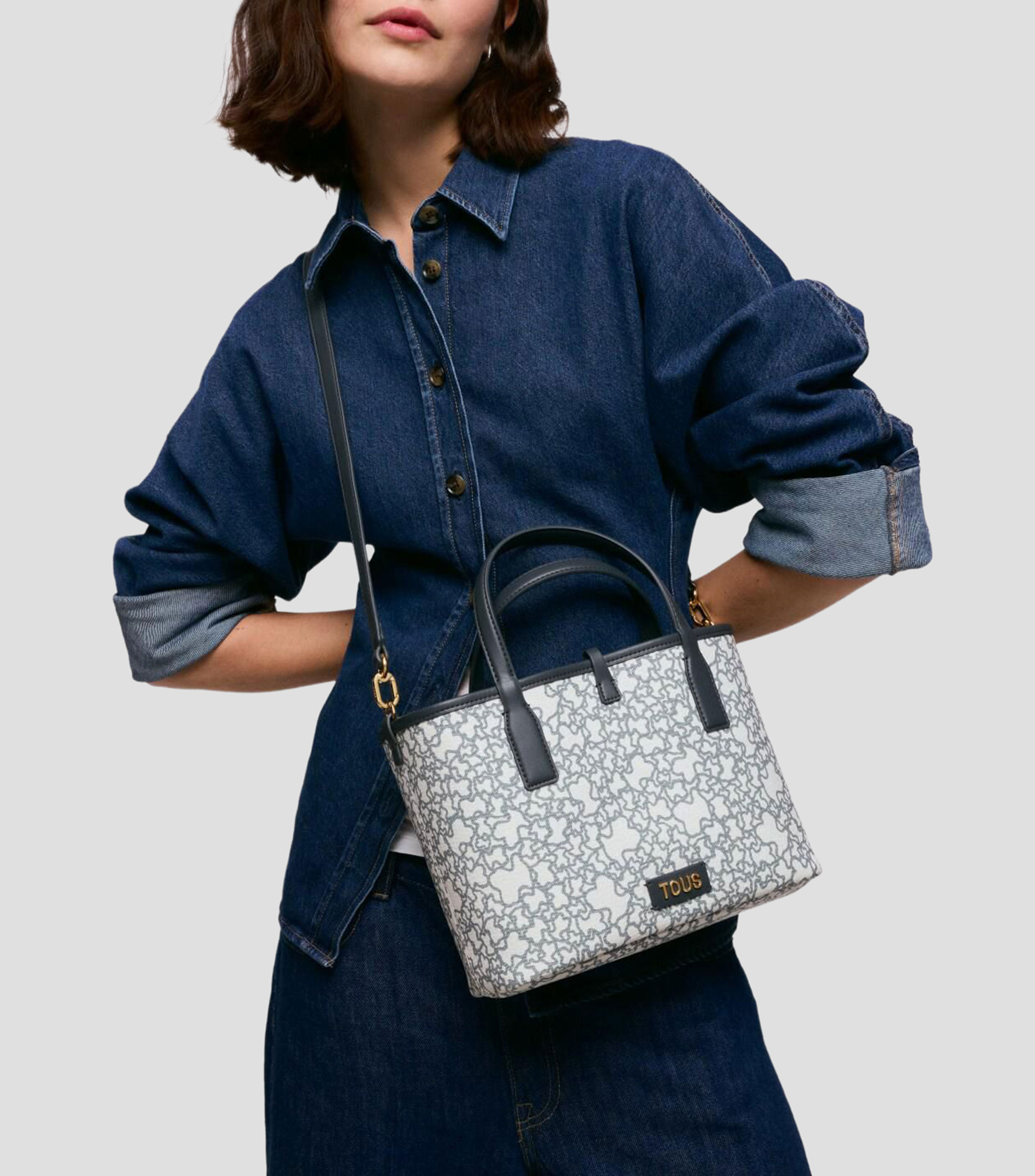 Bolsa Hobo arena Kaos Mini New con estampado Mujer